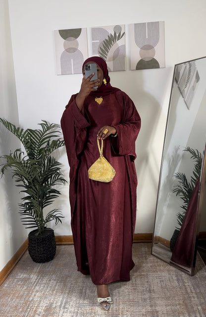 Hawa Abaya - Maroon