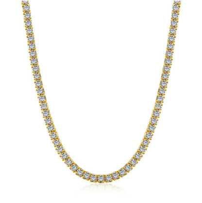 2MM Tennis Necklace- Gold